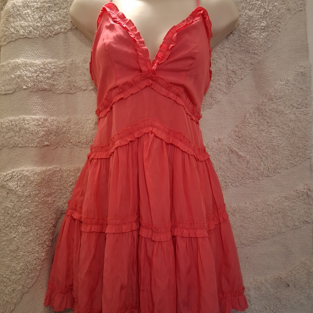 THE IMPECCABLE PIG Pink Ruffle Dress